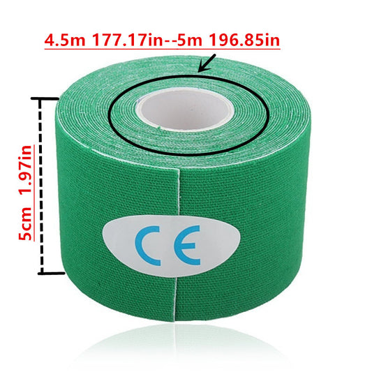 High-Elastic Kinesiology Tape – 2.5cm x 5m, Waterproof & Breathable Muscle Support