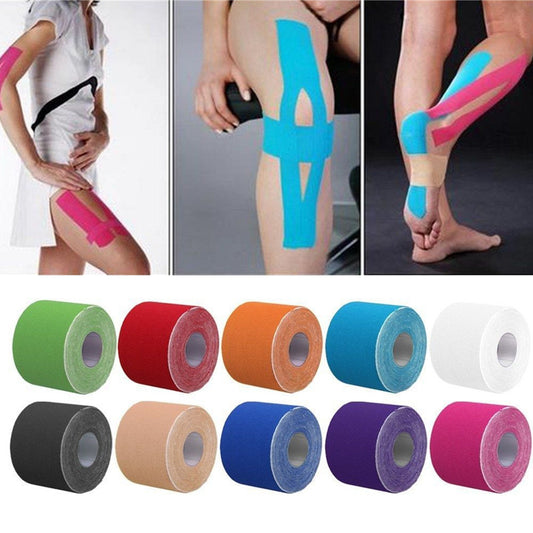 High-Elastic Kinesiology Tape – 2.5cm x 5m, Waterproof & Breathable Muscle Support