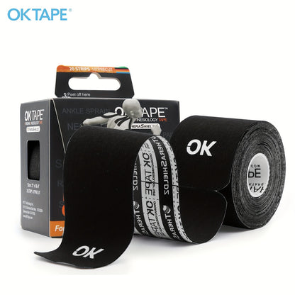 OK Tape Kinesiology Tape – 20 Pre-Cut Strips, Waterproof & Latex-Free